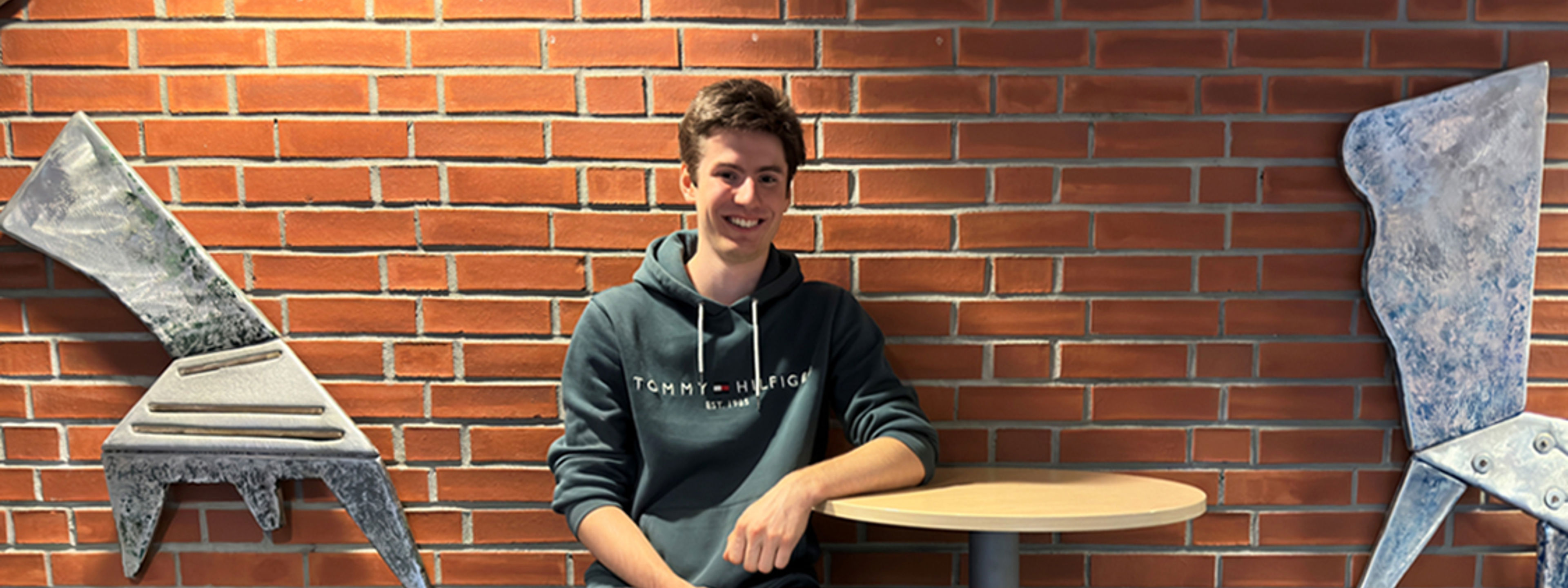 Andreas Elveseter Sande, elev ved Hafstad vgs. Foto: Nikolai Ripe