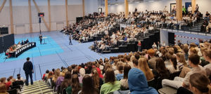 Frå valdebatt ved Førde vidaregåande skule fredag 1. september 2023
